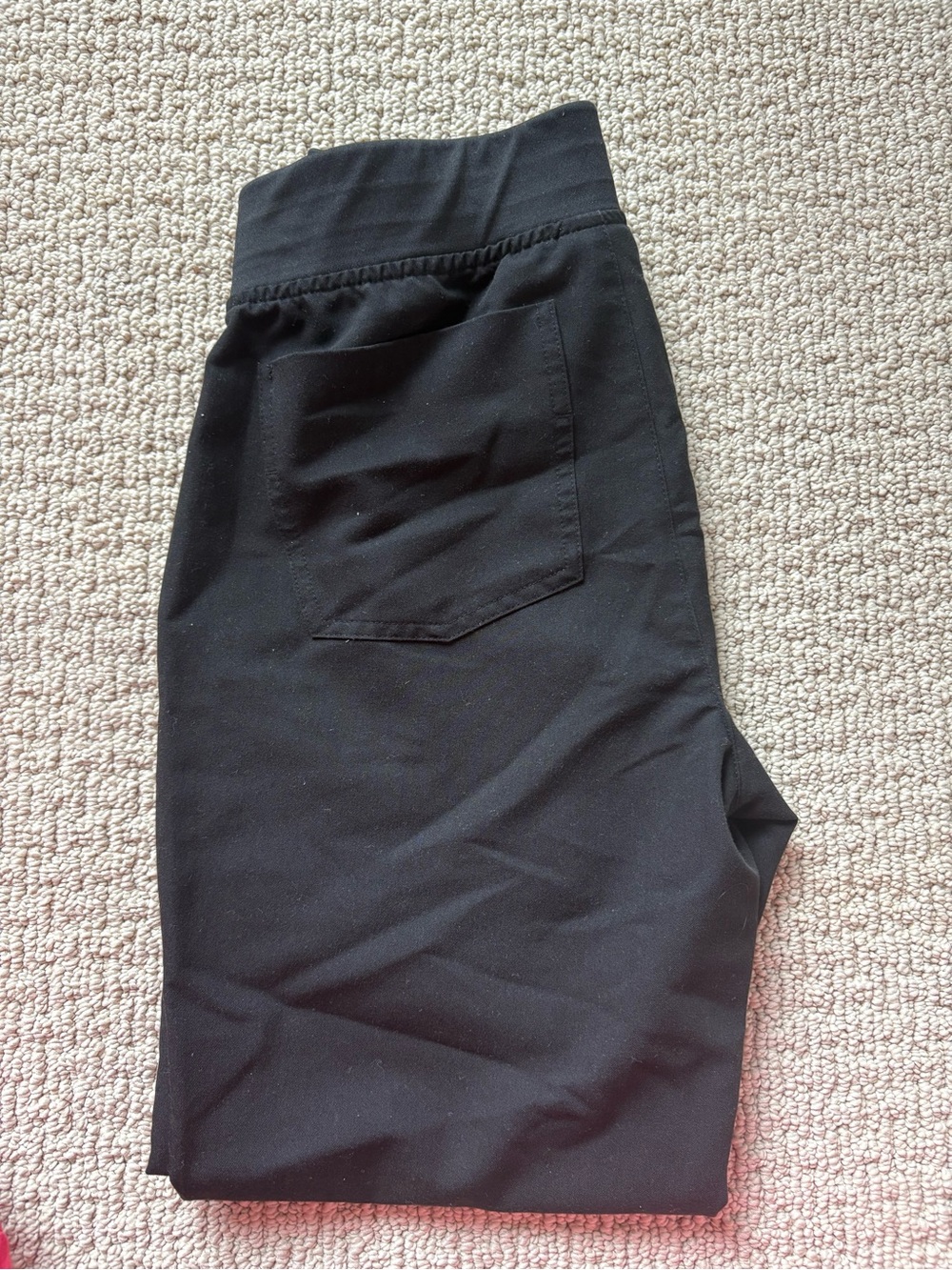 FIGS Black Technical Collection XS Waistband Top
